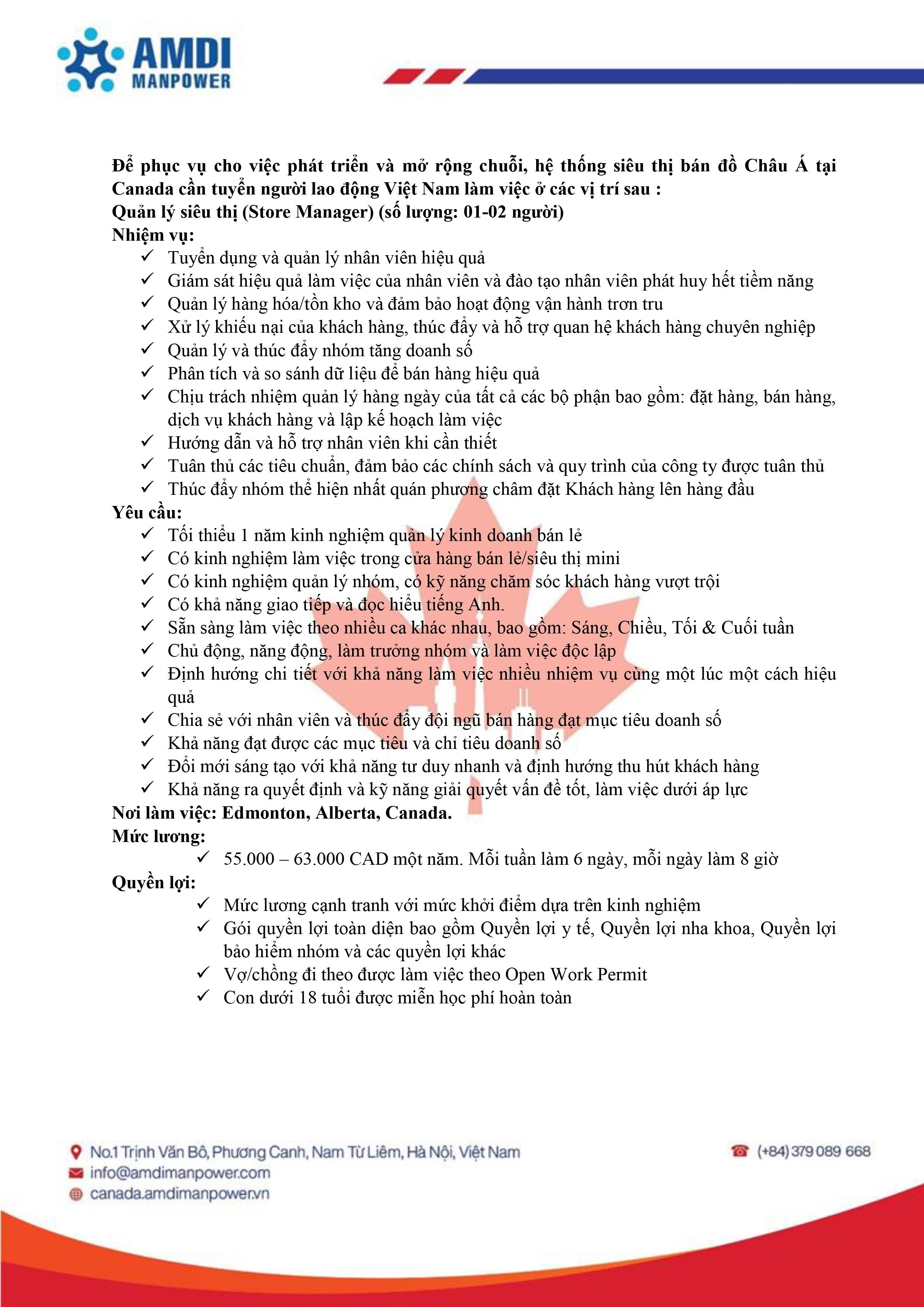 quản lý siêu thị